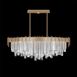 Arpeggio 9W LED Oblong Pendant 21 Inch Tall and 54.5 Inch Wide by Fine Art - 100075