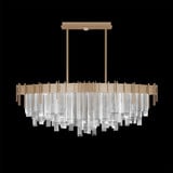 Arpeggio 9W LED Oblong Pendant 21 Inch Tall and 54.5 Inch Wide by Fine Art - 100075