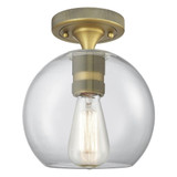 Crown Point 1 Light Flush Mount 8 Inch Wide X 9.5 Inch Tall by Innovations - 434-1F-G12-8