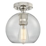 Crown Point 1 Light Flush Mount 8 Inch Wide X 9.5 Inch Tall by Innovations - 434-1F-G12-8