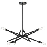 Ellicot 6 Light Chandelier 52.75 Inch Tall and 26.75 Inch Wide by LUMLight - 3101