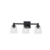 Montford 3 Light Clear Bath Vanity 8.13 Inch Tall by LUMLight - 3134
