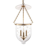 Hampton 3 Light Medium Pendant with Star Pattern by Hudson Valley - 254-C3