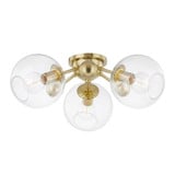 Abbott 3 Light 24.5 Inch Wide Flush Mount by Hudson Valley - 8025