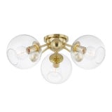 Abbott 3 Light 24.5 Inch Wide Flush Mount by Hudson Valley - 8025