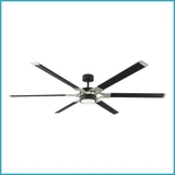 Loft 72 Inch 6 Blade Ceiling Fan with Light Kit by VC Fan - 6LFR72D