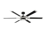 Loft 62 Inch 6 Blade Ceiling Fan with Light Kit by VC Fan - 6LFR62D