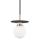 Ellis 4W 1 LED Small Pendant 9.25 Inch Tall by Mitzi - H200701S