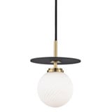 Ellis 4W 1 LED Small Pendant 9.25 Inch Tall by Mitzi - H200701S