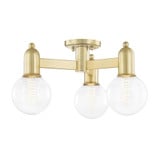 Bryce 3 Light 18 Inch Wide Semi Flush Mount by Mitzi - H419603