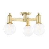 Bryce 3 Light 18 Inch Wide Semi Flush Mount by Mitzi - H419603