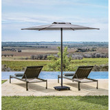 9 Foot Aluminum Manual Lift Hexagon Market Umbrella by Jardinico - JCP101H