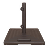 Libra 19.68 Inch 100 lbs Aluminum Square Base with Wheels by Shademaker - BKMSQ1003