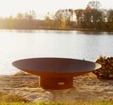 Asia Gas Fire Pit 12 Inch Tall x 36 Inch Wide by Fire Pit Art - Asia