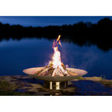 Bella Vita Wood Fire Pit 12 Inch Tall x 34.50 Inch Wide by Fire Pit Art - BellaVita-Wood