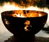 Kokopelli Gas Fire Pit 24 Inch Tall x 36 Inch Wide by Fire Pit Art - Kokopelli