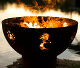 Kokopelli Gas Fire Pit 24 Inch Tall x 36 Inch Wide by Fire Pit Art - Kokopelli