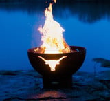 Longhorn Gas Fire Pit 23 Inch Tall x 36 Inch Wide by Fire Pit Art - Longhorn