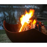 Manta Ray Gas Fire Pit 22 Inch Tall x 36 Inch Wide by Fire Pit Art - MantaRay