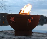 Sea Creatures Gas Fire Pit 24 Inch Tall x 36 Inch Wide by Fire Pit Art - SeaCreatures