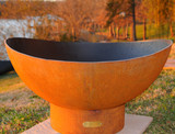 Scallop Gas Fire Pit 22 Inch Tall x 36 Inch Wide by Fire Pit Art - Scallop