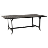 Seal Cove 77.75 Inch Rectangular Dining Umbrella Table by Woodard - 1X0707
