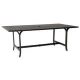 Seal Cove 77.75 Inch Rectangular Dining Umbrella Table by Woodard - 1X0707