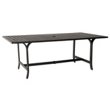 Seal Cove 77.75 Inch Rectangular Dining Umbrella Table by Woodard - 1X0707