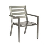 Palm Coast 34 Inch Stackable Slat Dining Armchair by Woodard - 1Y0417