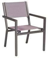 Palm Coast 34.25 Inch Stackable Sling Dining Armchair by Woodard - 570417