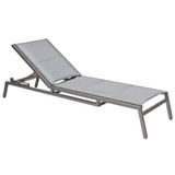 Palm Coast Stackable Padded Sling Adjustable Chaise Lounge by Woodard - 570570
