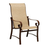 Belden 42.5 Inch Sling High Back Dining Armchair by Woodard - 62H425