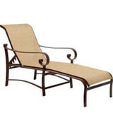Belden 75 Inch Sling Adjustable Chaise Lounge by Woodard - 62H470