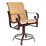 Belden 42.5 Inch Padded Sling Swivel Counter Stool by Woodard - 62H569