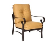 Belden 34.25 Inch Cushion Stationary Lounge Chair by Woodard - 690406M