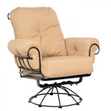 Terrace 40.25 Inch Smaller Swivel Rocking Lounge Chair by Woodard - 790177