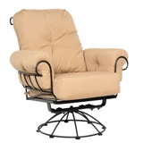 Terrace 40.25 Inch Smaller Swivel Rocking Lounge Chair by Woodard - 790177