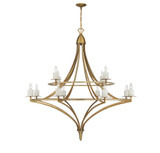 Rowley Town 12 Light Oversized Chandelier by Bailey Street Home - 159-BEL-4636183