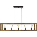 Viscount Lodge 5 Light Oversized Linear Pendant by Bailey Street Home - 170-BEL-3361575