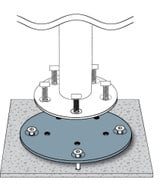 Concrete Mount Kit for JCP201 and JCP301 by Jardinico - JCB-MKC21
