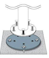 Concrete Mount Kit for JCP201 and JCP301 by Jardinico - JCB-MKC21