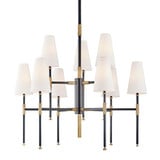 Bowery 9 Light Large 2 Tier Chandelier by Hudson Valley - 3734