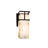 Alabaster Rocks Structure 1 Light Outdoor Wall Mount by Justice Design - ALR-8643W