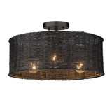 Barrack Walk 3 Light 16.38 Inch Wide Semi Flush Mount by Bailey Street Home - 170-BEL-4904836