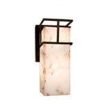 Alabaster Rocks Structure Outdoor Wall Mount 14 Inch Tall by Justice Design - ALR-8644W