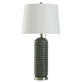 Alba Wave Design 1 Light Table Lamp 30 Inch Tall by Stylecraft - KHL333598