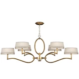 Allegretto 6 Light Oversized Oval Chandelier by Fine Art - 780040