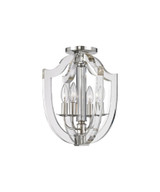 Dove Meadow 4 Light 12.5 Inch Wide Semi Flush Mount by Bailey Street Home - 116-BEL-2121120