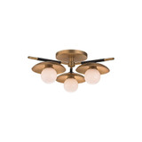 Cardiff Spinney 3 Light 13 Inch Wide Semi Flush Mount by Bailey Street Home - 116-BEL-2973054