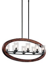Victory Square 8 Light Small Chandelier by Bailey Street Home - 147-BEL-1044879